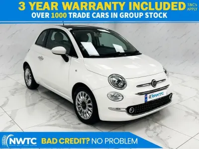 Used Fiat 500 Lounge 69 HP (50 kW) 2017 White Hatchback