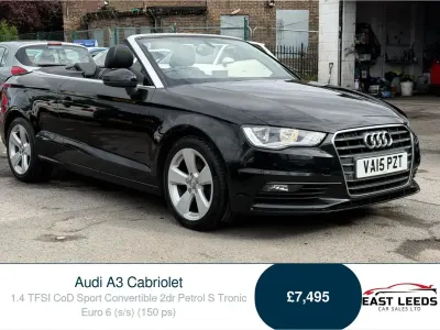 Usado Audi A3 Cabriolet Sport 150 CV (110 kW) 2015 Negro Descapotable