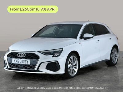 Used Audi A3 Sportback S-Line 150 HP (110 kW) 2020 White Hatchback