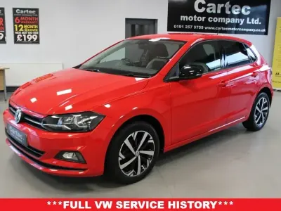 Używany VW Polo Beats 95 KM (69 kW) 2019 Czerwony Hatchback