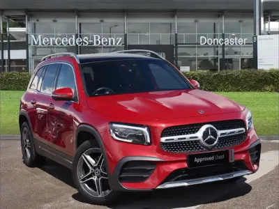 Second-hand Mercedes GLB200 AMG Line Premium Plus 161 CP (118 kW) 2022 Roșu SUV