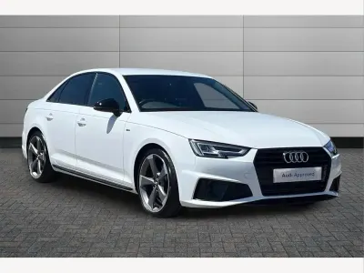 Used Audi A4 Black Edition 148 HP (108 kW) 2019 White Sedan