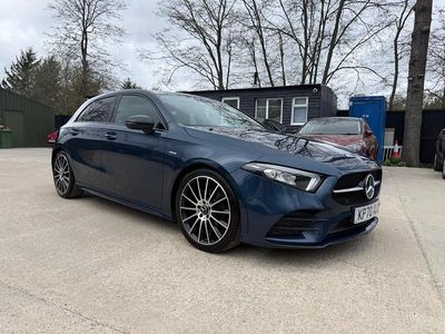 Used Mercedes A200 Exclusive 150 HP (110 kW) 2021 Blue Hatchback