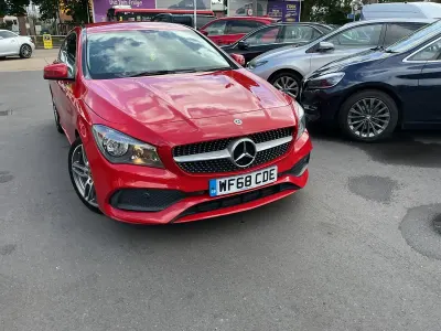 Used Mercedes CLA180 Shooting Brake AMG line 2018 Red Estate