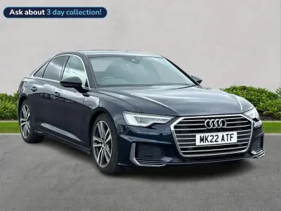 Used Audi A6 S-Line 204 HP (150 kW) 2022 Blue Sedan
