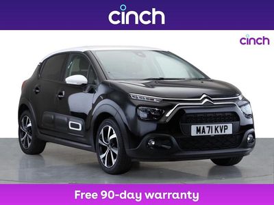 Black Used 2021 Citroën C3 PureTech Hatchback | £11,149 (Fair price)