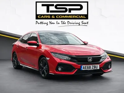 Used Honda Civic Sport Plus 182 HP (133 kW) 2018 Red Hatchback