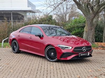 Red Used 2024 Mercedes CLA220 AMG Line Premium Plus Sedan | £33,298 (Expensive)