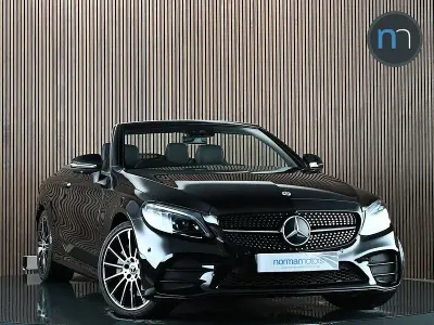 Used Mercedes C300 AMG line 258 HP (189 kW) 2023 Black Cabriolet