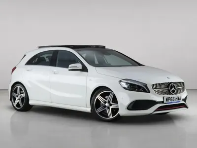 Used Mercedes A250 Premium 2016 White Hatchback