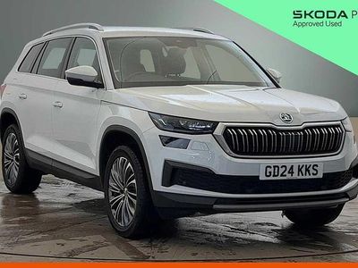 Used Skoda Kodiaq SE L Executive 110 HP (80 kW) 2024 Moon white metallic SUV