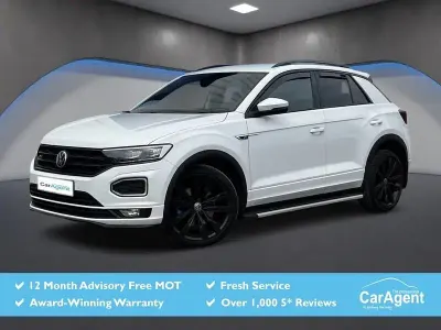 Used VW T-Roc R-line 115 HP (84 kW) 2018 White SUV