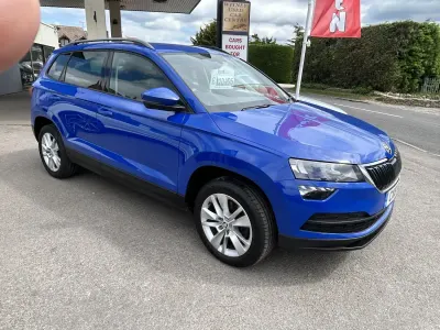Used Skoda Karoq SE Technology 116 HP (85 kW) 2018 Blue SUV