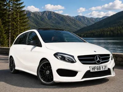Used Mercedes B200 AMG Line Premium Plus 2018 White Hatchback