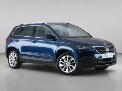 Used Skoda Karoq SE L 116 HP (85 kW) 2019 Blue SUV