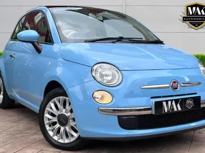 Used Fiat 500 Lounge 69 HP (50 kW) 2014 Blue Hatchback