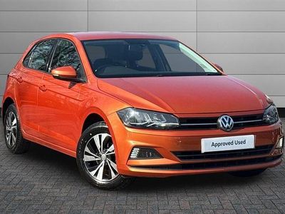 Begagnad VW Polo SE 95 HK (69 kW) 2019 Orange Halvkombi