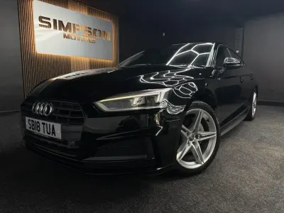 Used Audi A5 Sportback S-Line 190 HP (139 kW) 2018 Black Hatchback