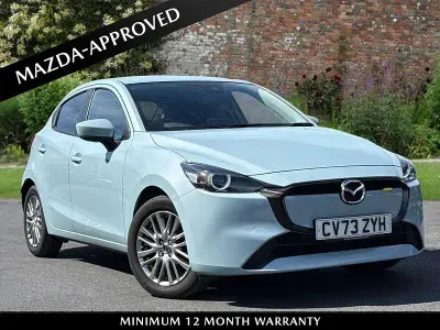 Used Mazda 2 Exclusive-Line 90 HP (66 kW) 2023 Blue Hatchback
