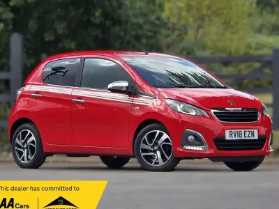 Used Peugeot 108 Collection 82 HP (60 kW) 2018 Red Hatchback