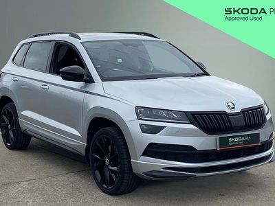 Used Skoda Karoq SportLine 150 HP (110 kW) 2020 Silver SUV