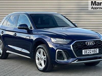 Blue Used 2022 Audi Q5 S-Line SUV | £29,093 (Fair price)