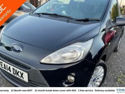 Begagnad Ford Ka Zetec 69 HK (50 kW) 2014 Svart Halvkombi