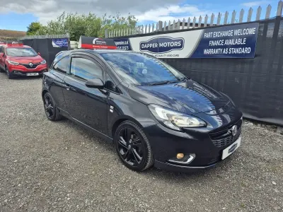 Used Vauxhall Corsa Edition 90 HP (66 kW) 2016 Black Hatchback