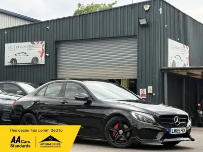 Używany Mercedes C220 AMG Line Premium Plus 170 KM (125 kW) 2015 Czarny Sedan/Limuzyna