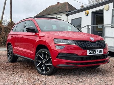 Used Skoda Karoq SportLine 150 HP (110 kW) 2019 Red SUV