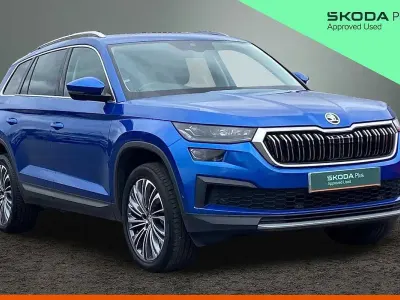Used Skoda Kodiaq SE L Executive 110 HP (80 kW) 2023 Race blue metallic SUV