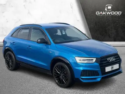 Used Audi Q3 Black Edition 184 HP (135 kW) 2017 Blue SUV