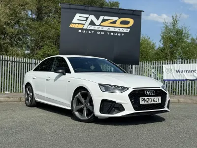 Used Audi A4 Black Edition 150 HP (110 kW) 2020 White Sedan