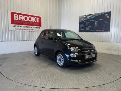 Used Fiat 500 Lounge 69 HP (50 kW) 2017 Black Hatchback