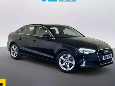 Used Audi A3 Sport 150 HP (110 kW) 2019 Black Sedan