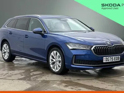 Used Skoda Superb SE L 110 HP (80 kW) 2025 Cobalt blue metallic Estate