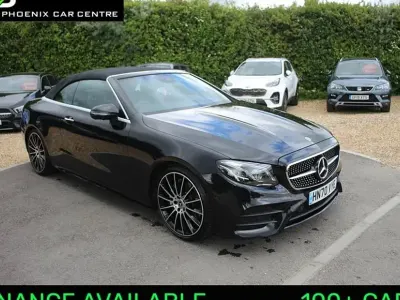 Gebraucht Mercedes E220 AMG line 2020 Schwarz Cabrio