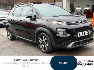 Black Used 2018 Citroën C3 Aircross Feel SUV | £5,495 (Fair price)