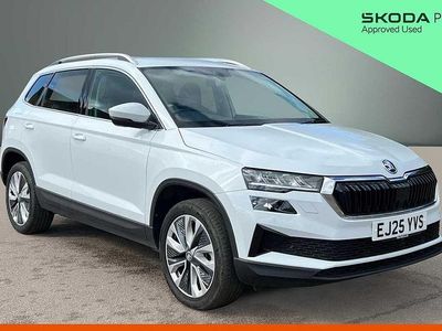 Used Skoda Karoq SE L 110 HP (80 kW) 2025 Moon white metallic SUV