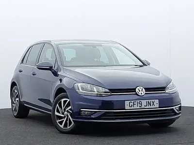 Used VW Golf VII Match 115 HP (84 kW) 2019 Blue Hatchback