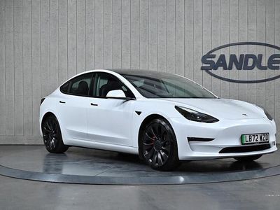 White Used 2022 Tesla Model 3 Performance Sedan | £23,999 (A bit pricey)