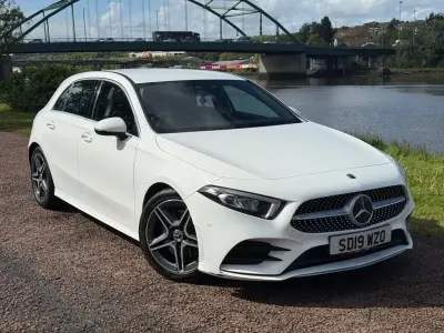 Used Mercedes A190 AMG line 2019 White Hatchback
