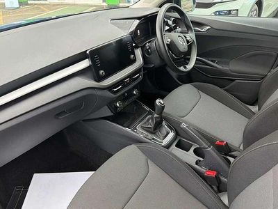 Used Skoda Fabia Colour Edition 79 HP (58 kW) 2023 Race blue metallic black body / magic pearl effect roof Hatchback