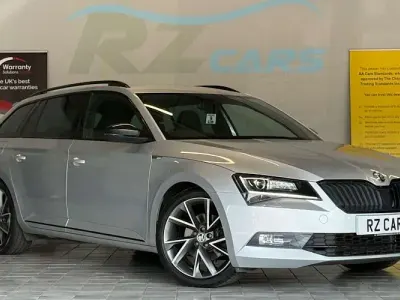 Used Skoda Superb SportLine 190 HP (139 kW) 2017 Silver Estate