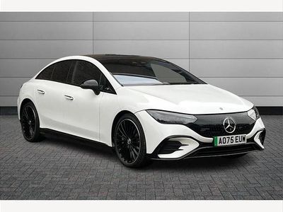 Used Mercedes EQE350 AMG line 214 kW (292 HP) 2025 Opalite white bright Sedan