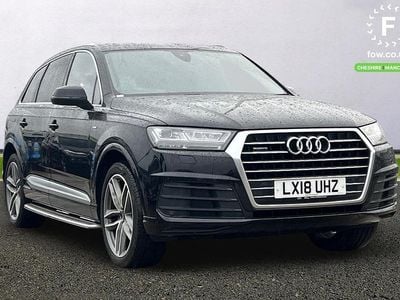 Black Used 2018 Audi Q7 S-Line SUV | £24,099 (Good price)
