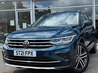 Blue Used 2021 VW Tiguan Elegance SUV | £17,750 (Fair price)