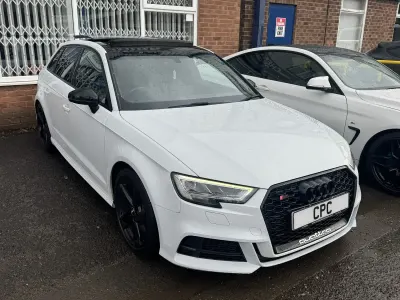 Used Audi S3 Sportback Black Edition 360 HP (264 kW) 2018 White Hatchback