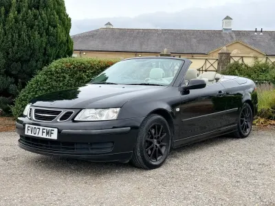 Used Saab 9-3 Linear 147 HP (108 kW) 2007 Black Cabriolet