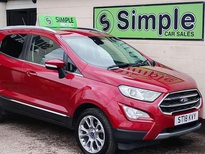 Used Ford Ecosport Titanium 125 HP (91 kW) 2018 Red SUV